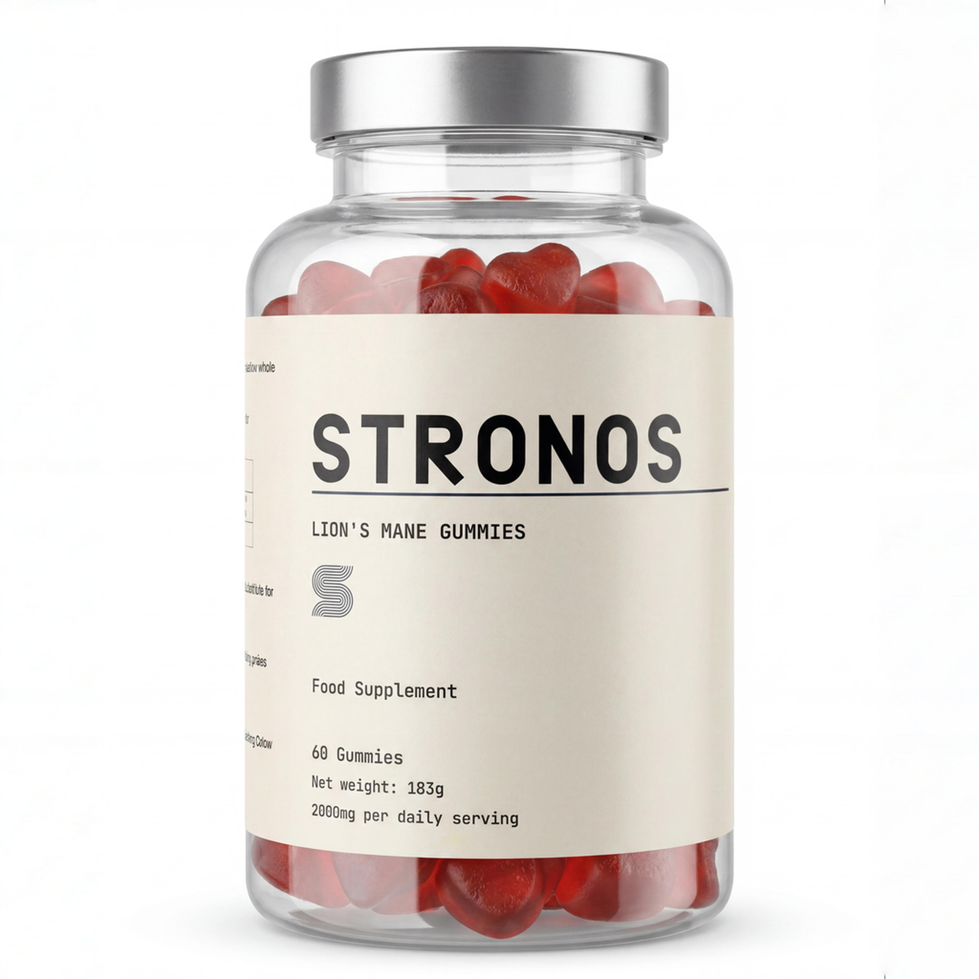 Stronos Lion's Mane gummies jar